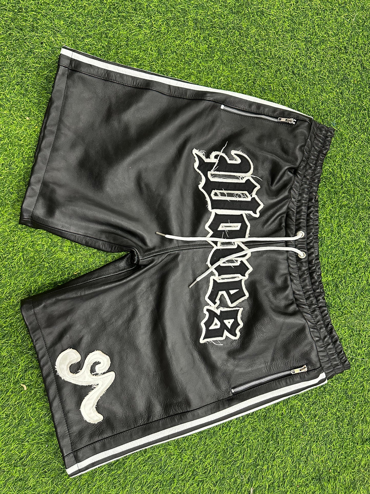 (3 Colors) Seventh Ave Leather Sport Shorts