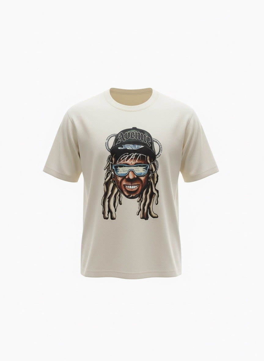 Lil Wayne Signature Avenue T-Shirt Oversized t-shirt..(Order 1 size down for best fit)