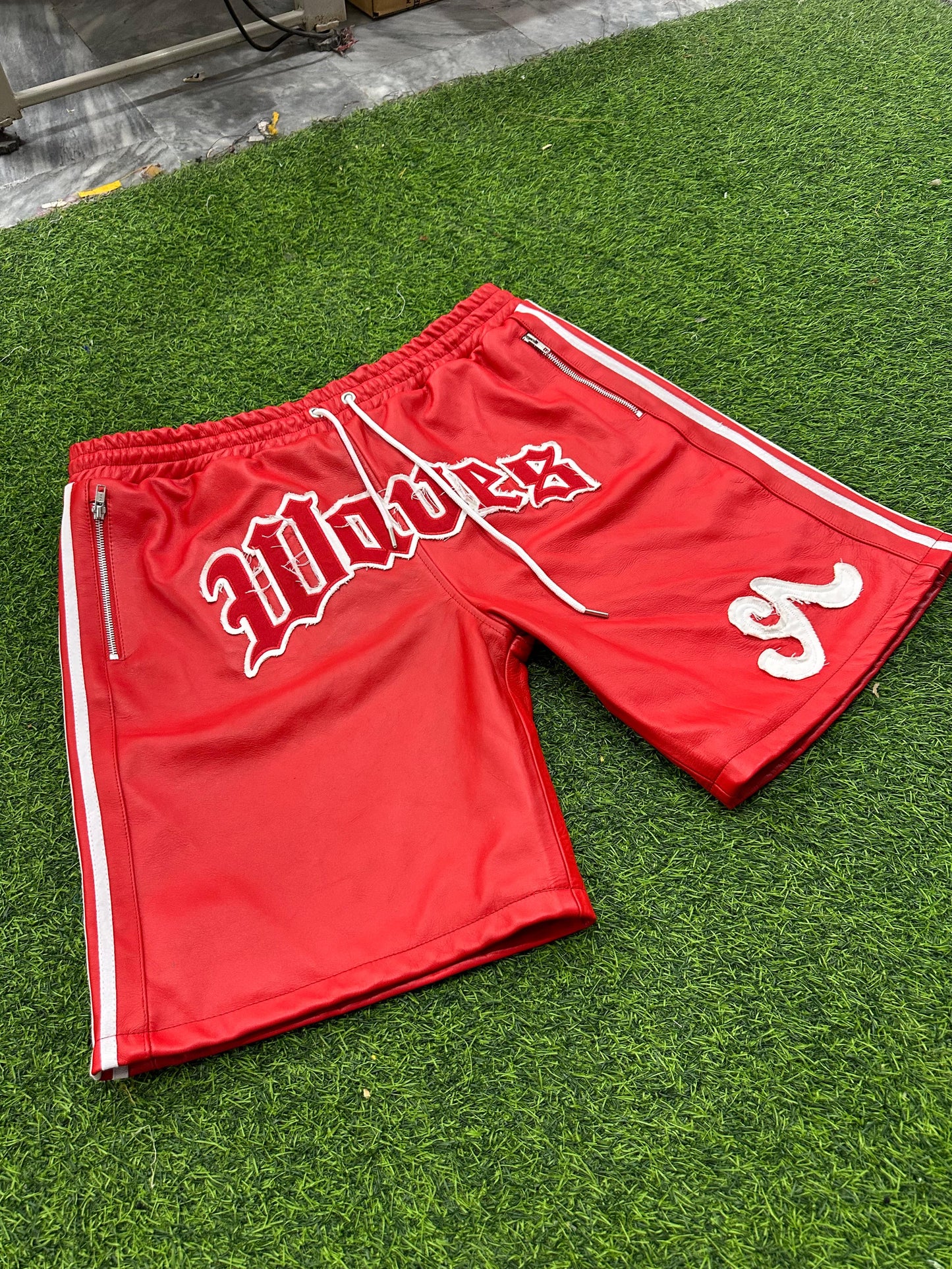 (3 Colors) Seventh Ave Leather Sport Shorts