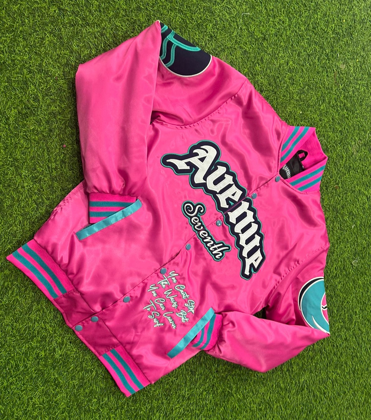 pink -Satin Jacket (Adults/Unisex)