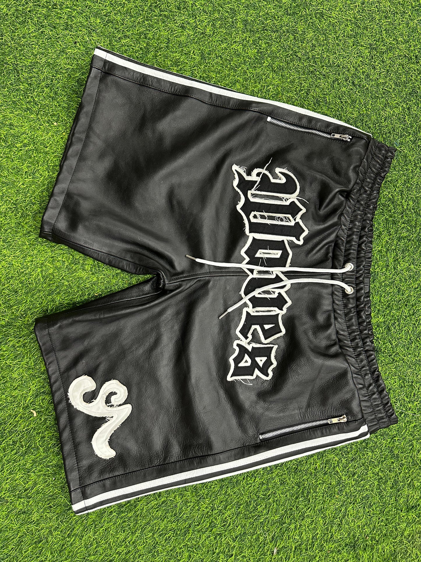 (3 Colors) Seventh Ave Leather Sport Shorts