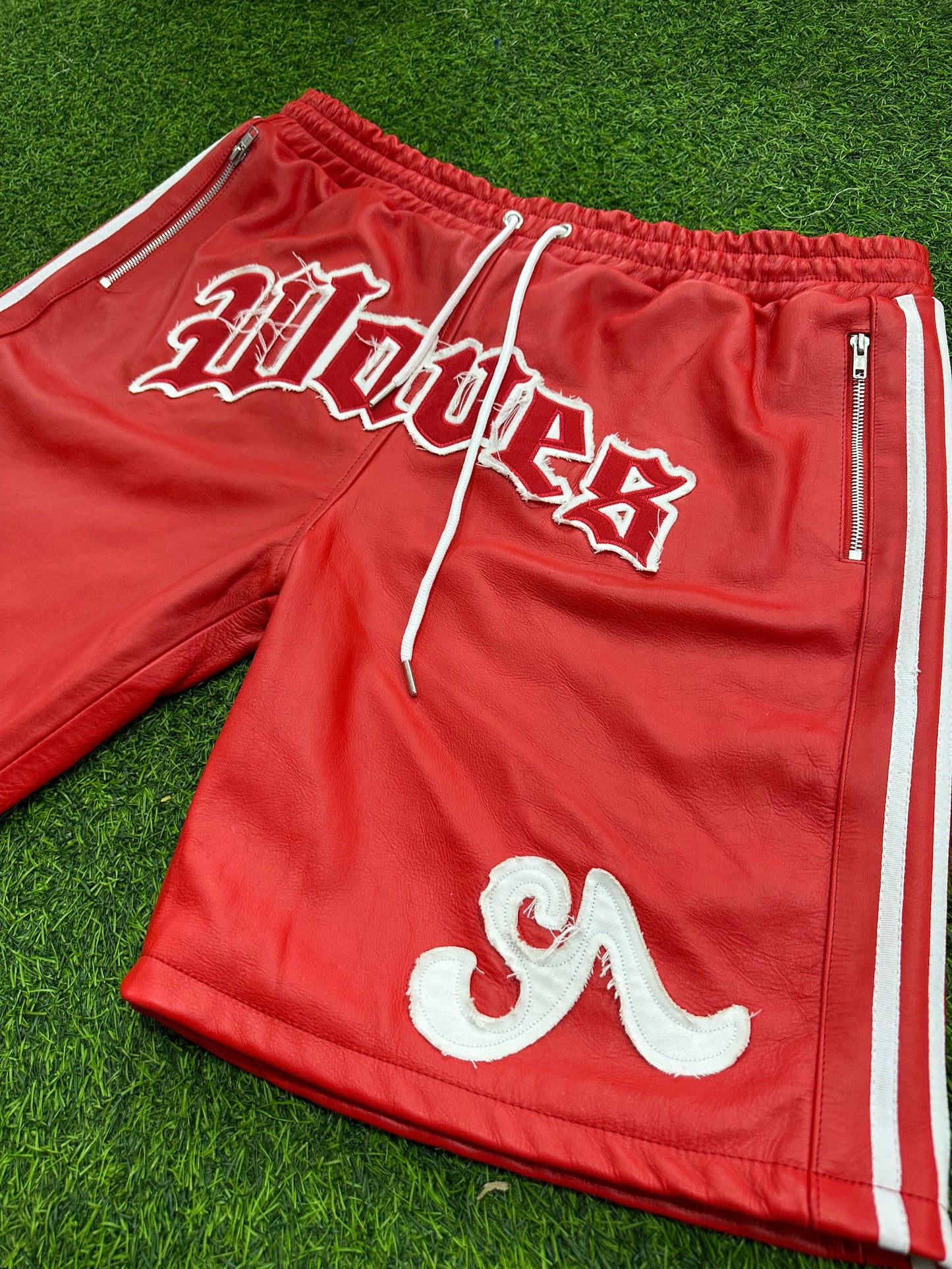 (3 Colors) Seventh Ave Leather Sport Shorts