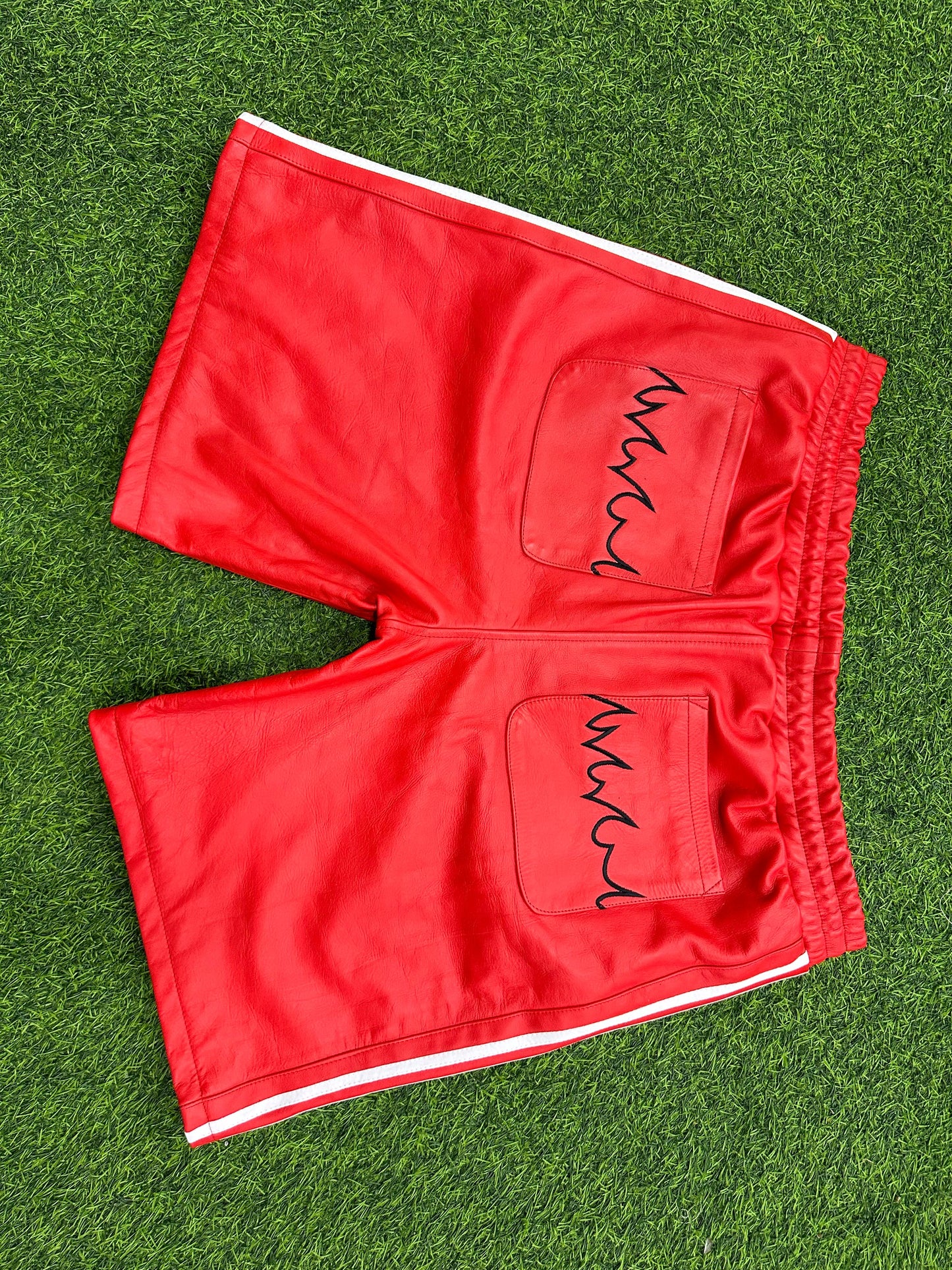 (3 Colors) Seventh Ave Leather Sport Shorts