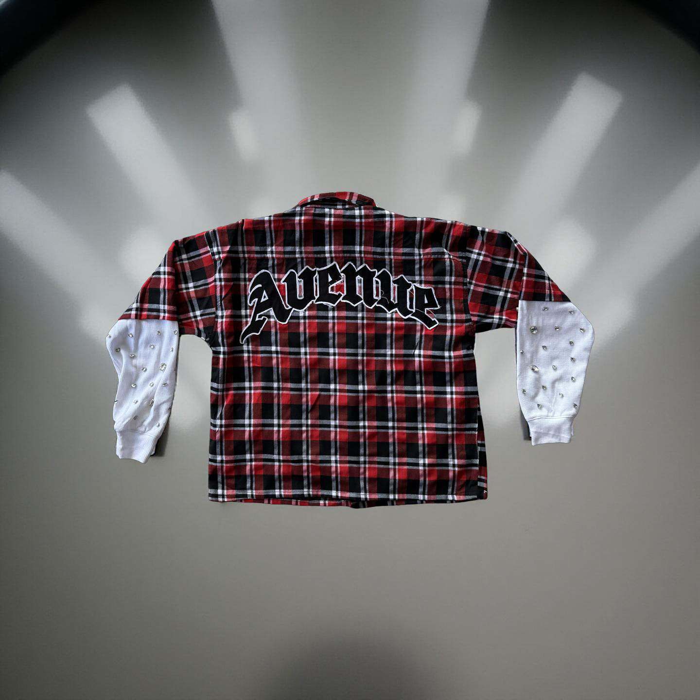 (2 Colors) Rhinestone Flannel Seventh Ave Shirt
