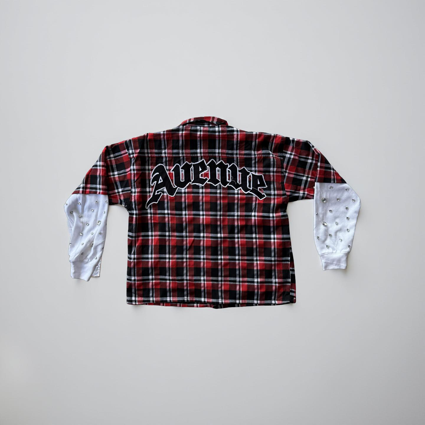 (2 Colors) Rhinestone Flannel Seventh Ave Shirt