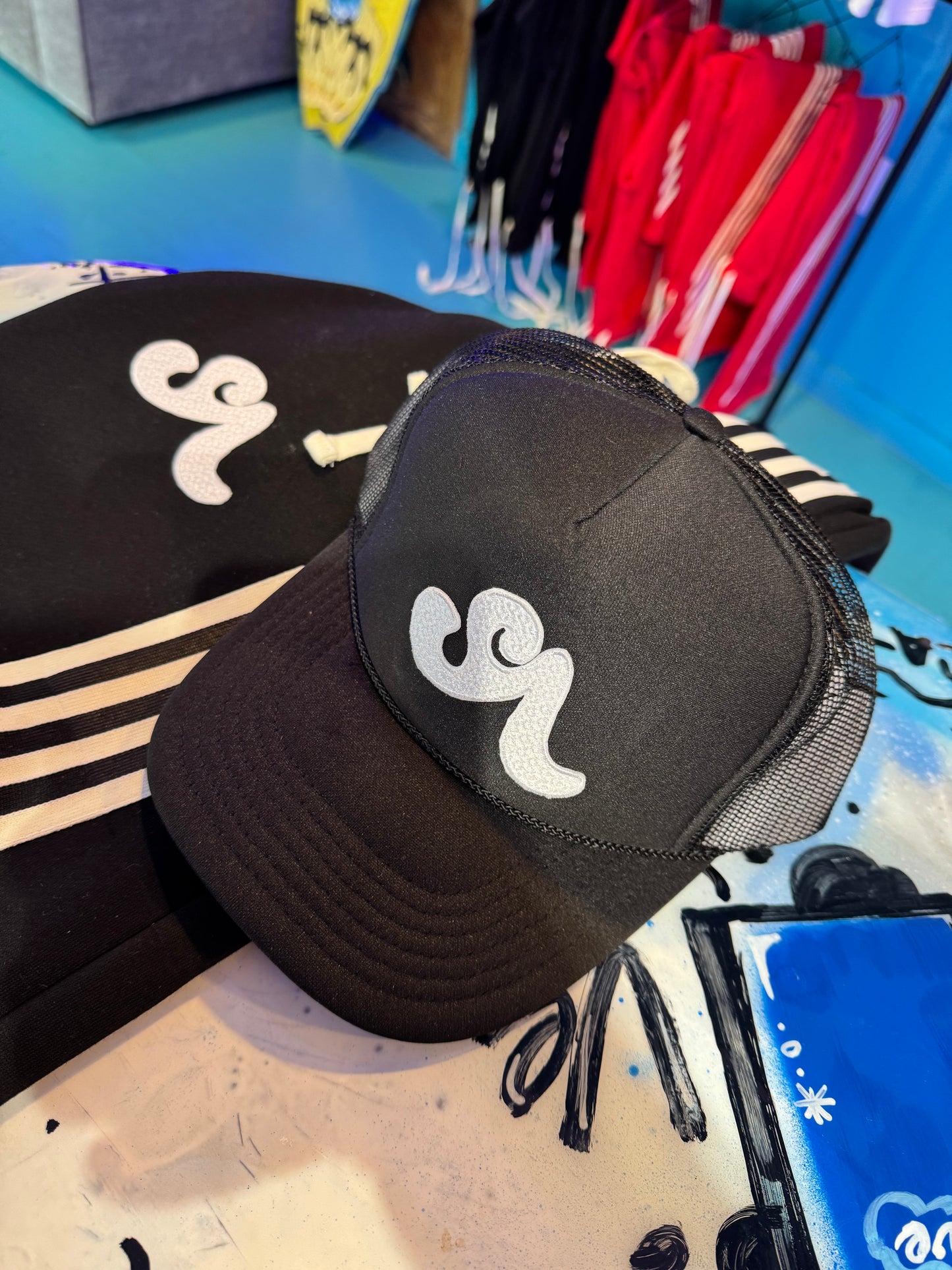 (2 Colors) SA Wave Trucker Hat