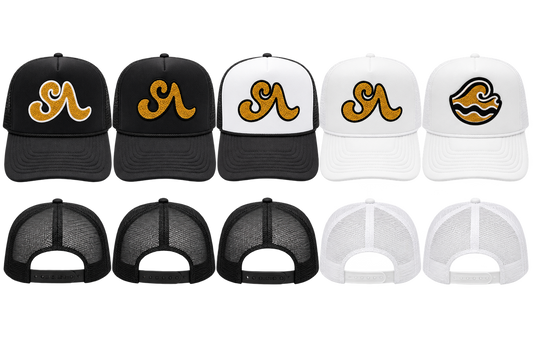 Seventh Ave Waves Black & Gold Signature Trucker Hat Collection
