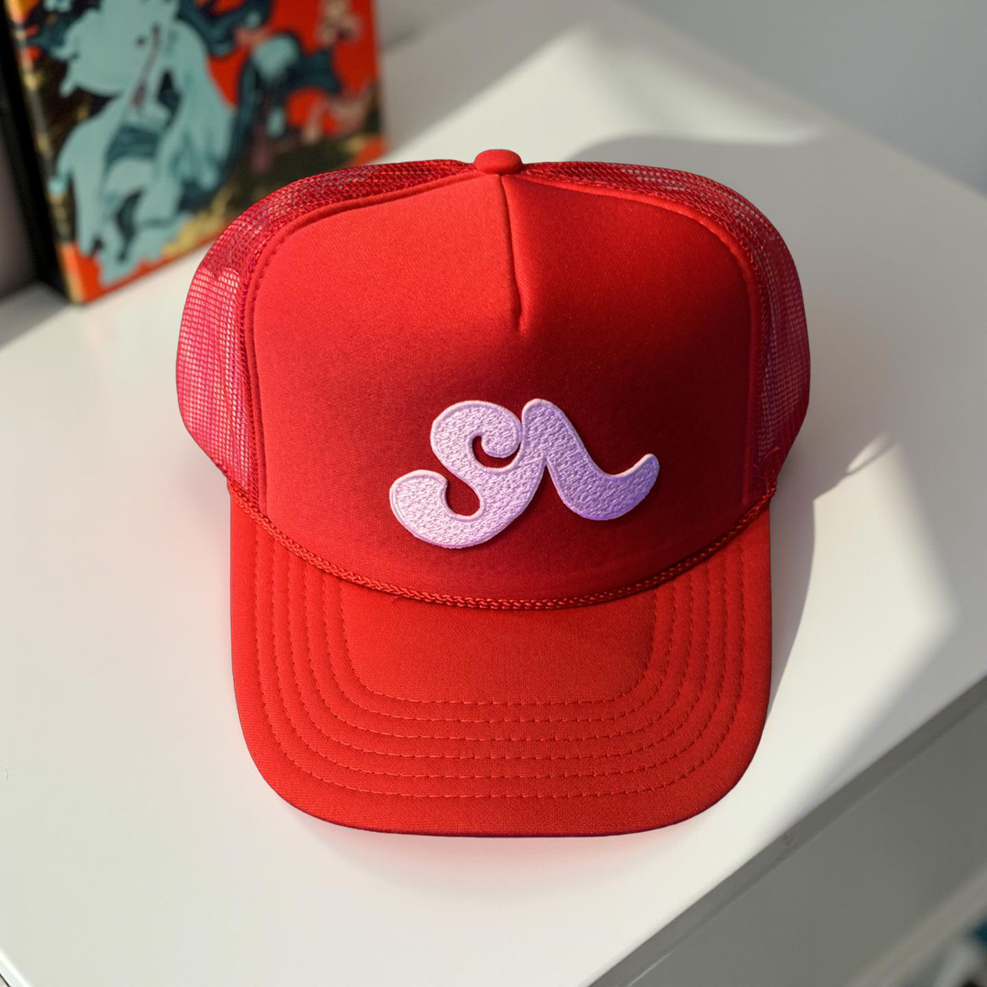(2 Colors) SA Wave Trucker Hat