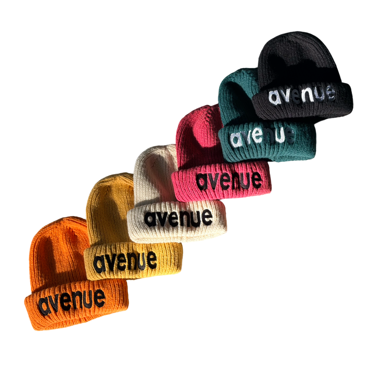 Multiple Colors Oversized Signature Avenue Beanie (Unisex)