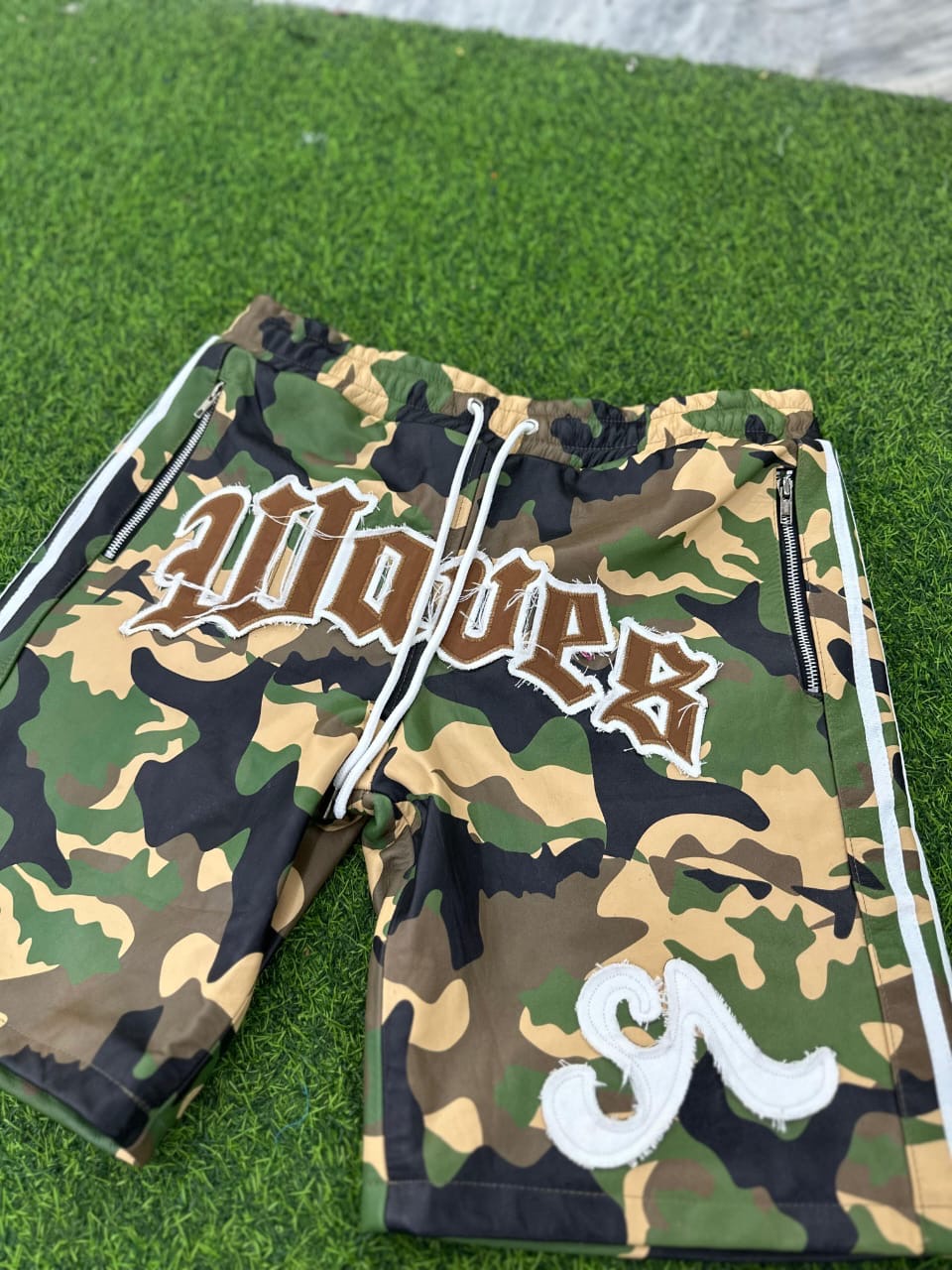 Camoflauge Seventh Ave Leather Sport Shorts