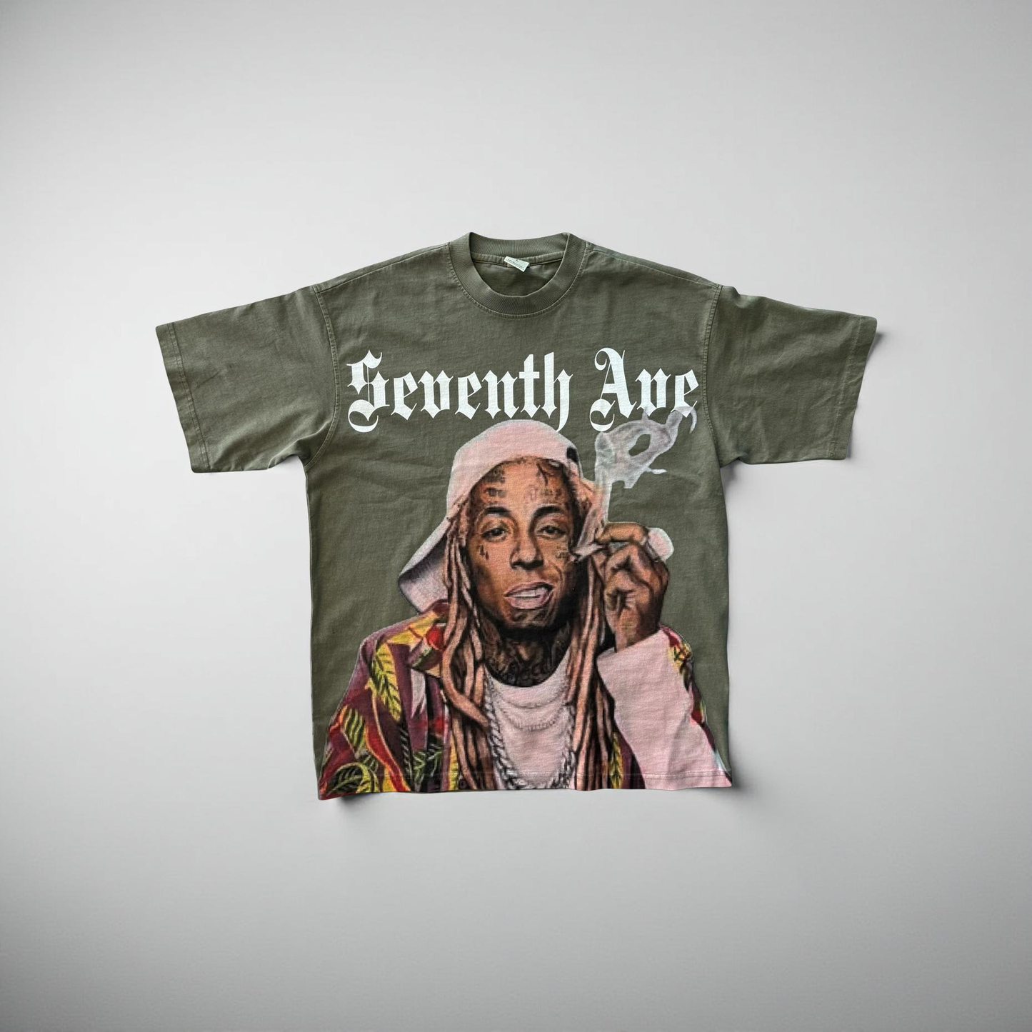 (3 Colors) Lil Weezy Seventh Ave Collab Heavy Duty T Shirt