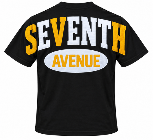 (2 colors) Signature Big Back T-Shirt (Black & Gold)