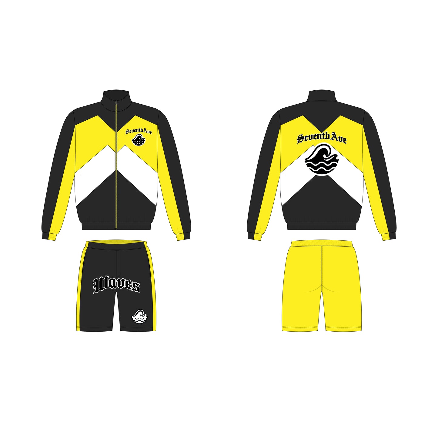 3 Colors Nylon Short Set Signature Tracksuit (Ready To Ship)