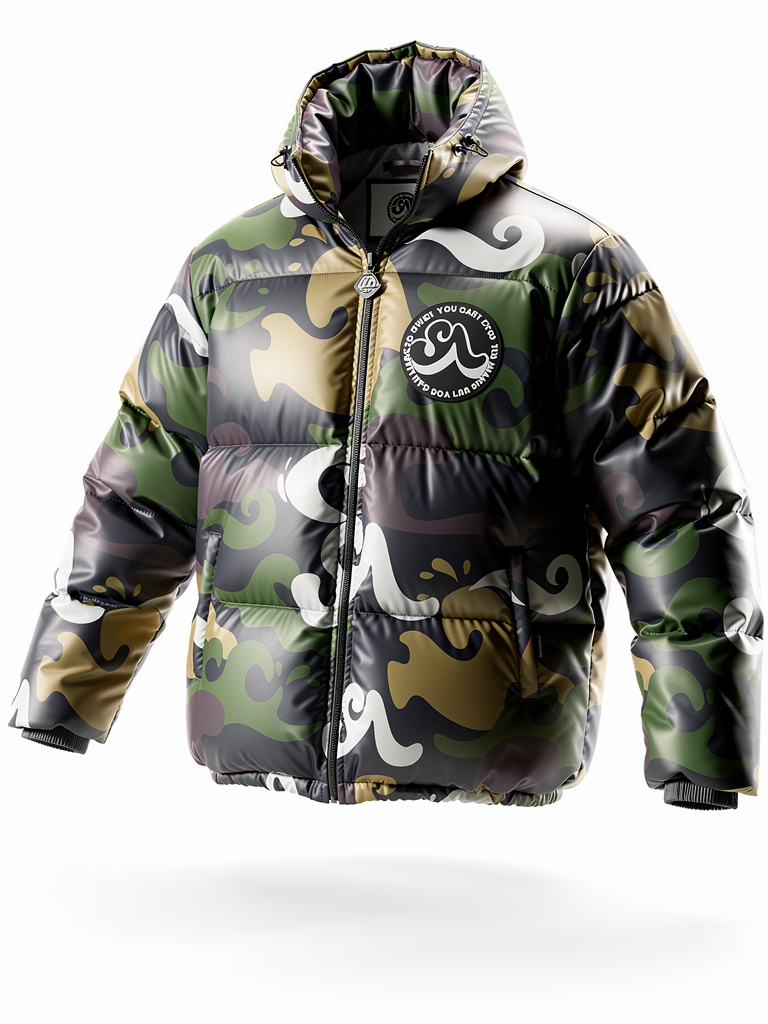 Pre-Order Camouflage SA Puffer Jacket (Available for pickup/shipping Jan 15th)