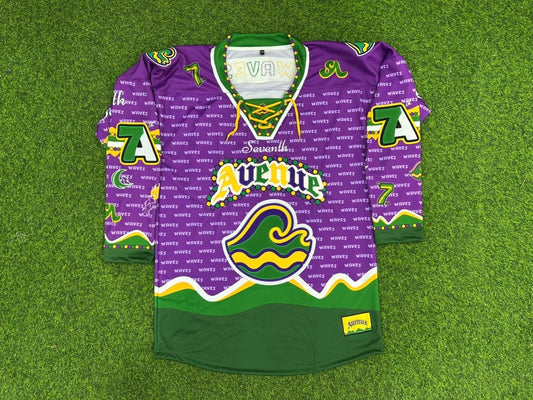 Adults Unisex Waves Hockey Jersey (Embroidered)