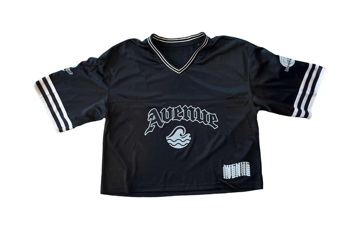 3 Colors Waves Crop Hockey Jersey