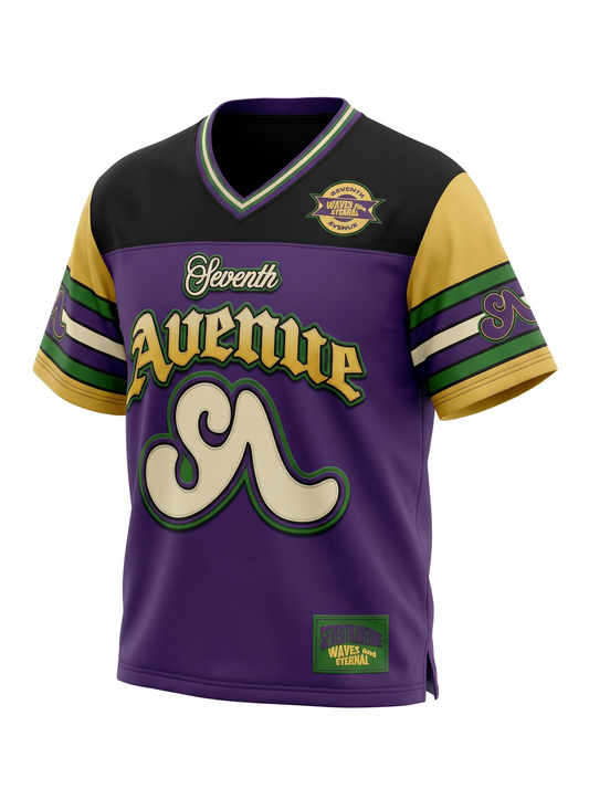 Kids Waves Basketball Mardi Gras Jersey