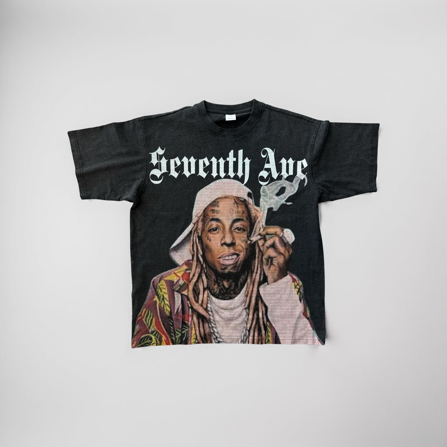 (3 Colors) Lil Weezy Seventh Ave Collab Heavy Duty T Shirt