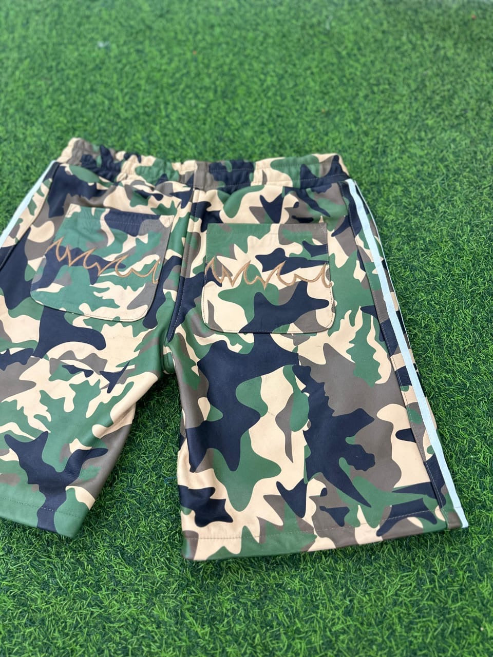 Camoflauge Seventh Ave Leather Sport Shorts