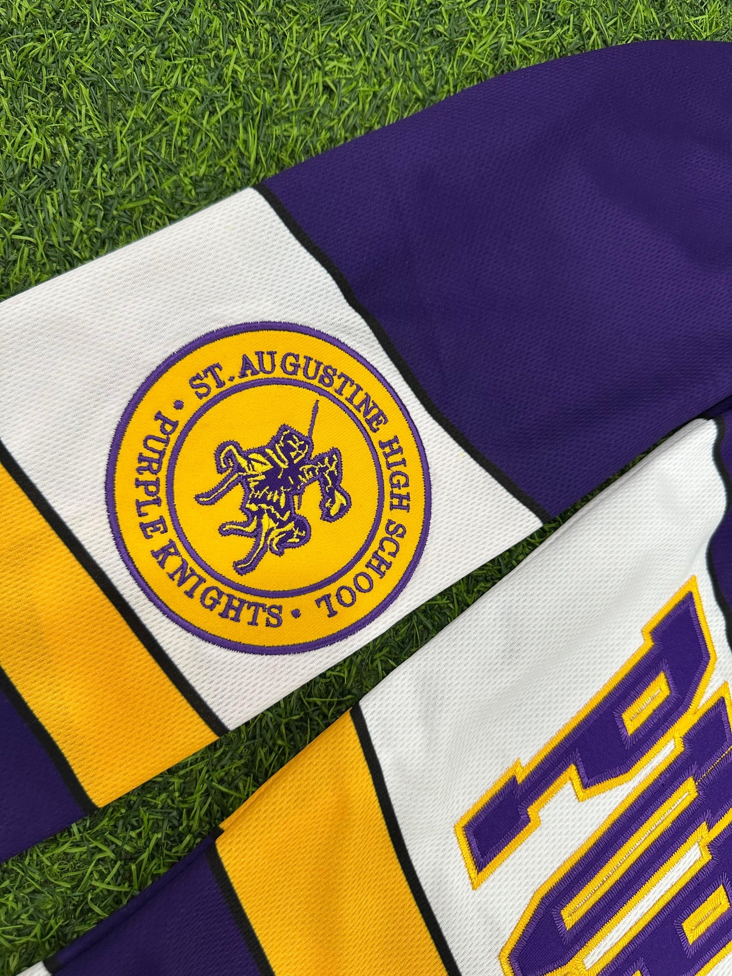 Adults Unisex St.Aug Hockey Jersey (Order One size up for best fit)100% Embroidered (available Sep 5)