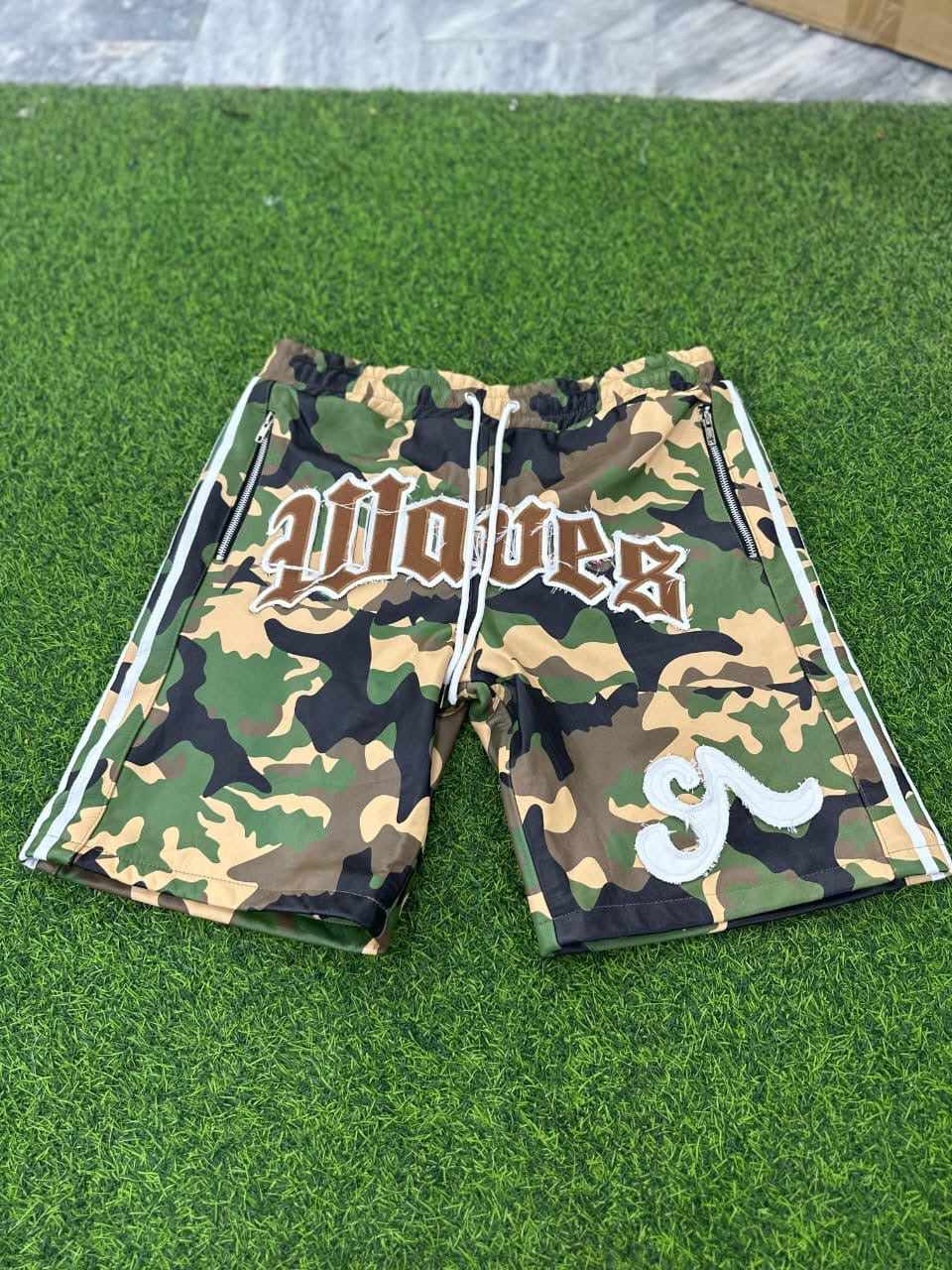 Camoflauge Seventh Ave Leather Sport Shorts