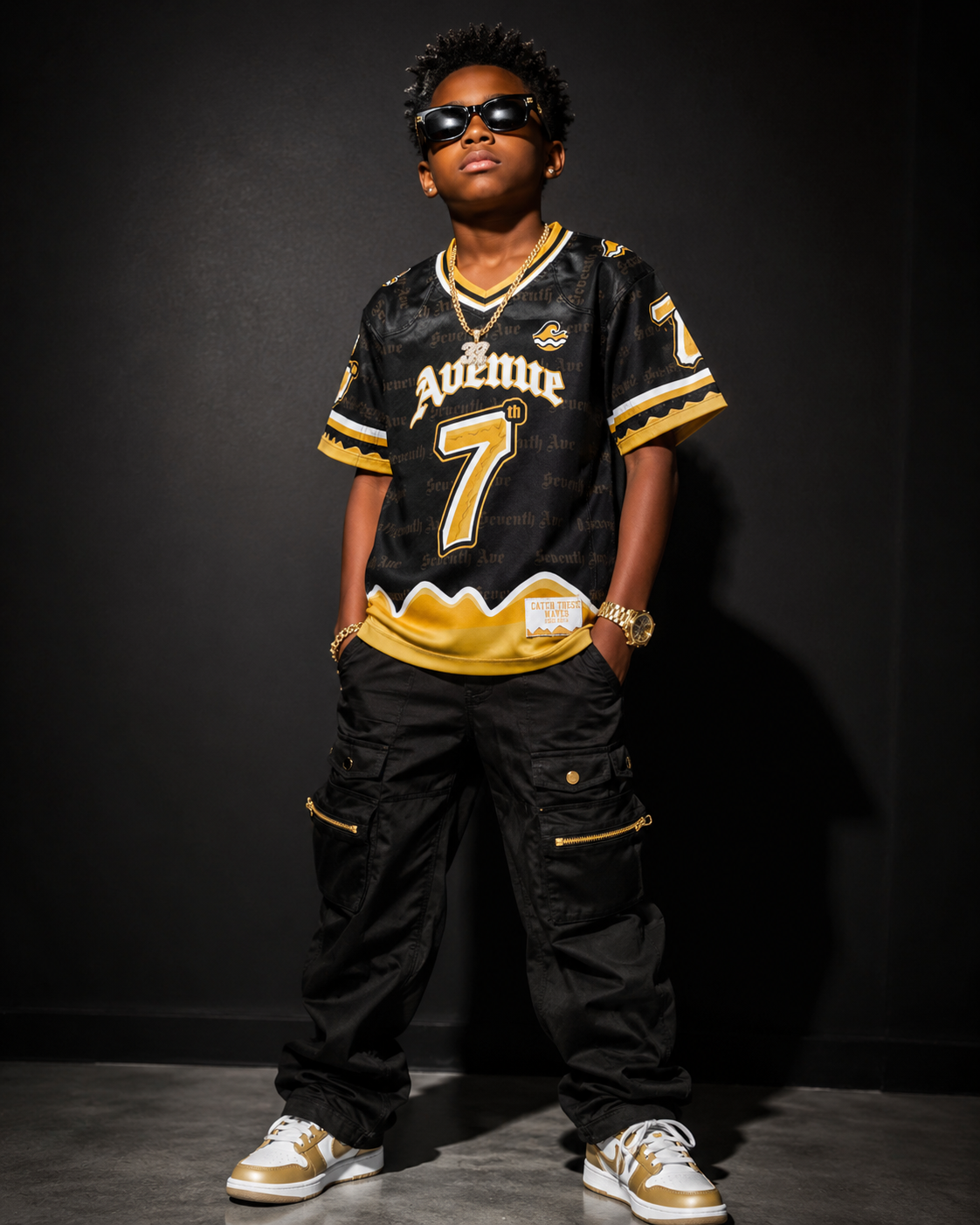 Kid's Wave Whodat Jersey