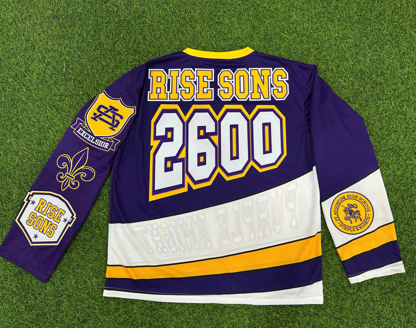 Adults Unisex St.Aug Hockey Jersey (Order One size up for best fit)100% Embroidered (available Sep 5)