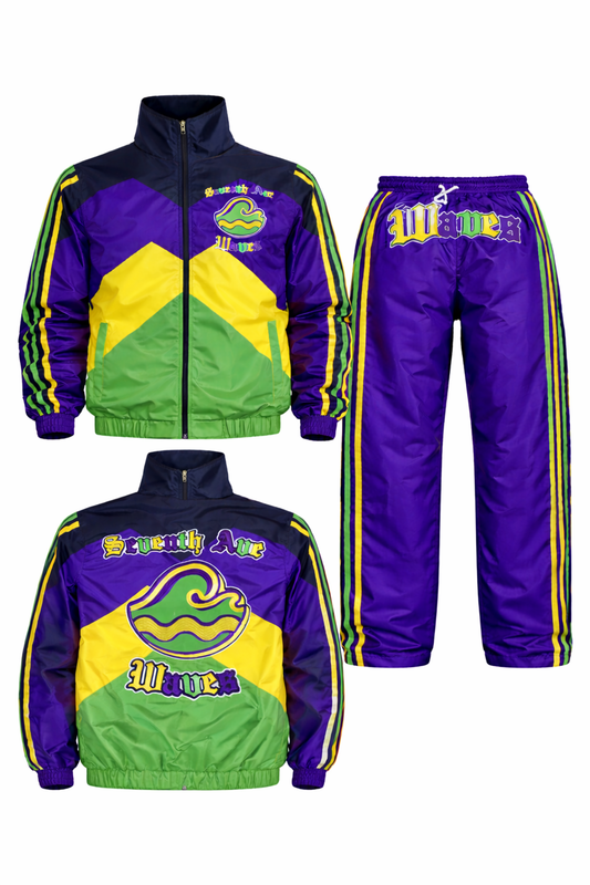 Adult Mardi Gras Waves Tracksuit