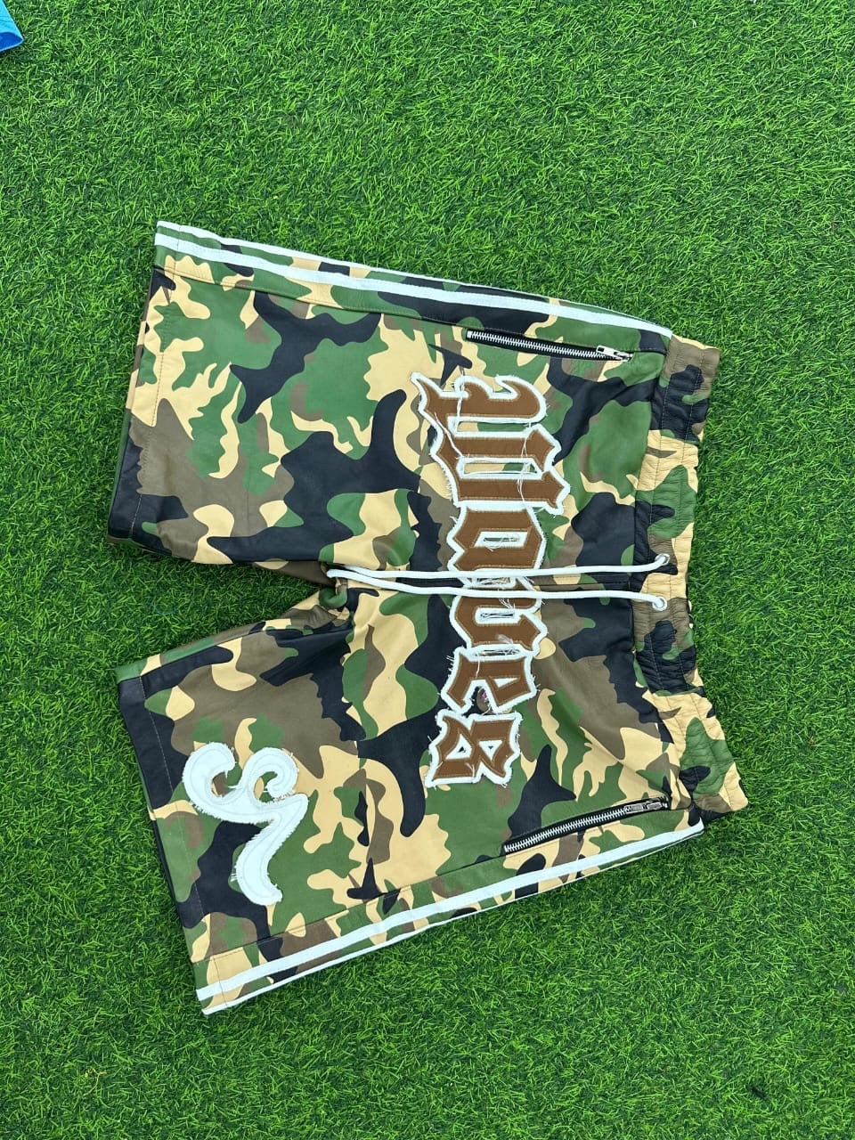 Camoflauge Seventh Ave Leather Sport Shorts
