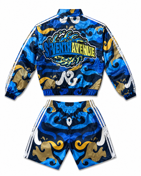 Men's Blue Wave Tracksuit Set – Seventh Avenue